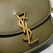 YSL Kaia Small Satchel In Smooth Vintage Leather (Olive Green) 619740  - 2