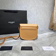 YSL Kaia Small Satchel In Smooth Vintage Leather (Brown) 619740  - 4