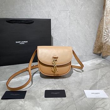 YSL Kaia Small Satchel In Smooth Vintage Leather (Brown) 619740 