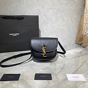 YSL Kaia Small Satchel In Smooth Vintage Leather (Black) 619740 - 1