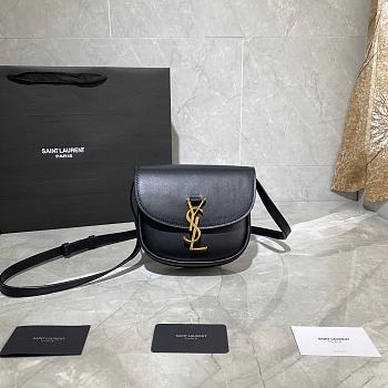 YSL Kaia Small Satchel In Smooth Vintage Leather (Black) 619740