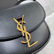 YSL Kaia Small Satchel In Smooth Vintage Leather (Black) 619740 - 2