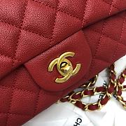 Chanel Mini Messenger Bag in Grained Calfskin (Red) AS2431  - 3