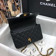 Chanel Mini Messenger Bag in Grained Calfskin (Black) AS2431  - 5