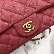 Chanel Mini Messenger Bag in Grained Calfskin (Pink) AS2431  - 2