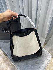 YSL Tag Hobo Bag White 634786 H9P1W  - 3