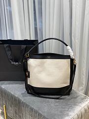 YSL Tag Hobo Bag White 634786 H9P1W  - 1