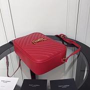 YSL Lou Bag Camera Bag Red Gold Buckle 520534  - 6