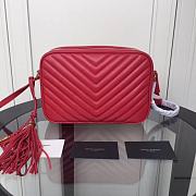 YSL Lou Bag Camera Bag Red Gold Buckle 520534  - 4