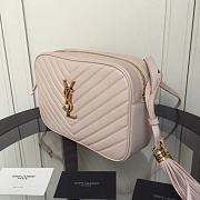 YSL Lou Bag Camera Bag Pink Powder Gold Buckle 520534  - 2