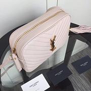 YSL Lou Bag Camera Bag Pink Powder Gold Buckle 520534  - 3