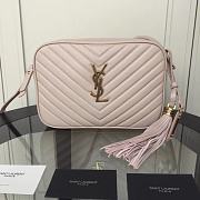 YSL Lou Bag Camera Bag Pink Powder Gold Buckle 520534  - 1