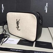 YSL Lou Bag Camera Bag White Silver Buckle 520534  - 4