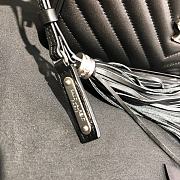 YSL Lou Bag Camera Bag Black Silver Buckle 520534  - 2