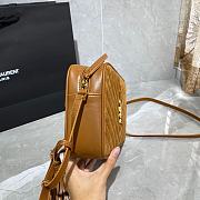 YSL Lou Bag Camera Bag Brown Gold Buckle 520534  - 5