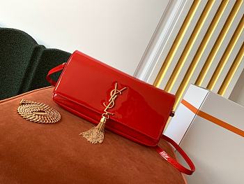 YSL Kate 99 With Tassel In Patent Leather (Red) 3729 