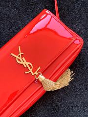 YSL Kate 99 With Tassel In Patent Leather (Red) 3729  - 6