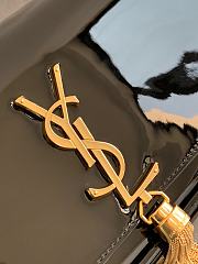 YSL Kate 99 With Tassel In Patent Leather (Black) 3729  - 3