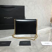 YSL Cassandra Monogram Clasp Bag In Grain De Poudre Embossed Leather (Black) 532750 - 6