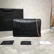 YSL Saint Laurent Kate Medium Reversible Shoulder Bag (Black) 553804  - 2
