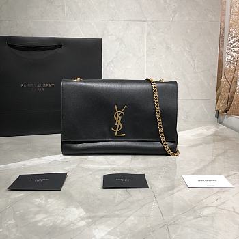 YSL Saint Laurent Kate Medium Reversible Shoulder Bag (Black) 553804 
