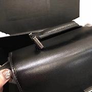 YSL Bellechasse Saint Laurent Medium In Smooth Leather And Suede (Black_Silver) 22cm 482051  - 5