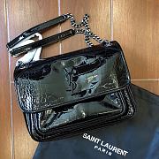 YSL Saint Laurent Niki Medium 28 Bag Embossed Leather (Black) 498894  - 2