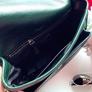 YSL Saint Laurent Niki Medium Leather Shoulder Bag In Marine (Green) 498894  - 4