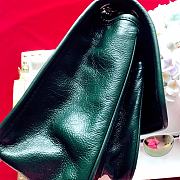 YSL Saint Laurent Niki Medium Leather Shoulder Bag In Marine (Green) 498894  - 2