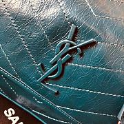 YSL Saint Laurent Niki Medium Leather Shoulder Bag In Marine (Light Blue) 498894 - 2