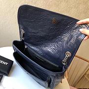YSL Saint Laurent Niki Medium Leather Shoulder Bag In Marine (Dark Blue) 498894  - 5