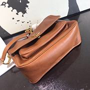 YSL Saint Laurent Niki Medium Leather Shoulder Bag (Brown) 498894  - 3