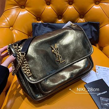 YSL Saint Laurent Niki Medium 28 Bag Embossed Leather 498894