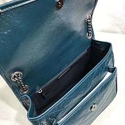 YSL Saint Laurent Niki Medium Leather Shoulder Bag In Marine (Blue) 498894  - 5
