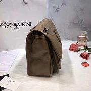 YSL Saint Laurent Niki Medium Leather Shoulder Bag In Marine (Dark Beige) 498894  - 4