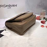 YSL Saint Laurent Niki Medium Leather Shoulder Bag In Marine (Dark Beige) 498894  - 3