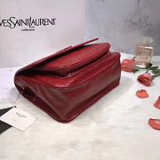 YSL Saint Laurent Niki Medium Leather Shoulder Bag In Marine (Red) 498894  - 5