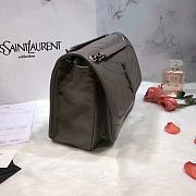 YSL Saint Laurent Niki Medium Leather Shoulder Bag In Marine (Black) 498894  - 5