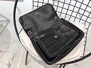 YSL Saint Laurent Niki Medium 28 Bag  Crocodile Embossed Pattern (Black) 498894 - 4