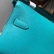 Hermès Kelly Classique To Go Woc Wallet (Blue)  - 6