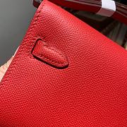 Hermès Kelly Classique To Go Woc Wallet (Red) - 5