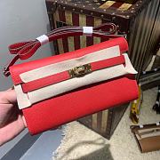 Hermès Kelly Classique To Go Woc Wallet (Red) - 1