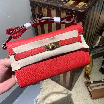 Hermès Kelly Classique To Go Woc Wallet (Red)
