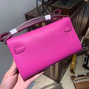 Hermès Kelly Classique To Go Woc Wallet (Pink)  - 4