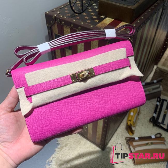 Hermès Kelly Classique To Go Woc Wallet (Pink)  - 1