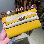 Hermès Kelly Classique To Go Woc Wallet (Yellow)  - 1