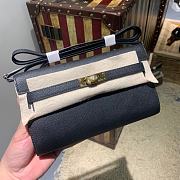 Hermès Kelly Classique To Go Woc Wallet (Dark Blue)  - 1