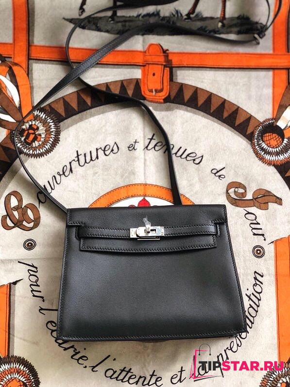 Hermes Kelly Danse 22cm (Black) - 1