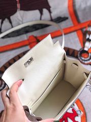 Hermes Kelly Danse 22cm (White) - 2