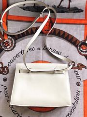 Hermes Kelly Danse 22cm (White) - 3